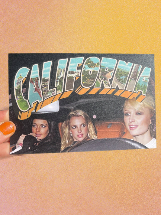 POSTCARD California Triple Threat