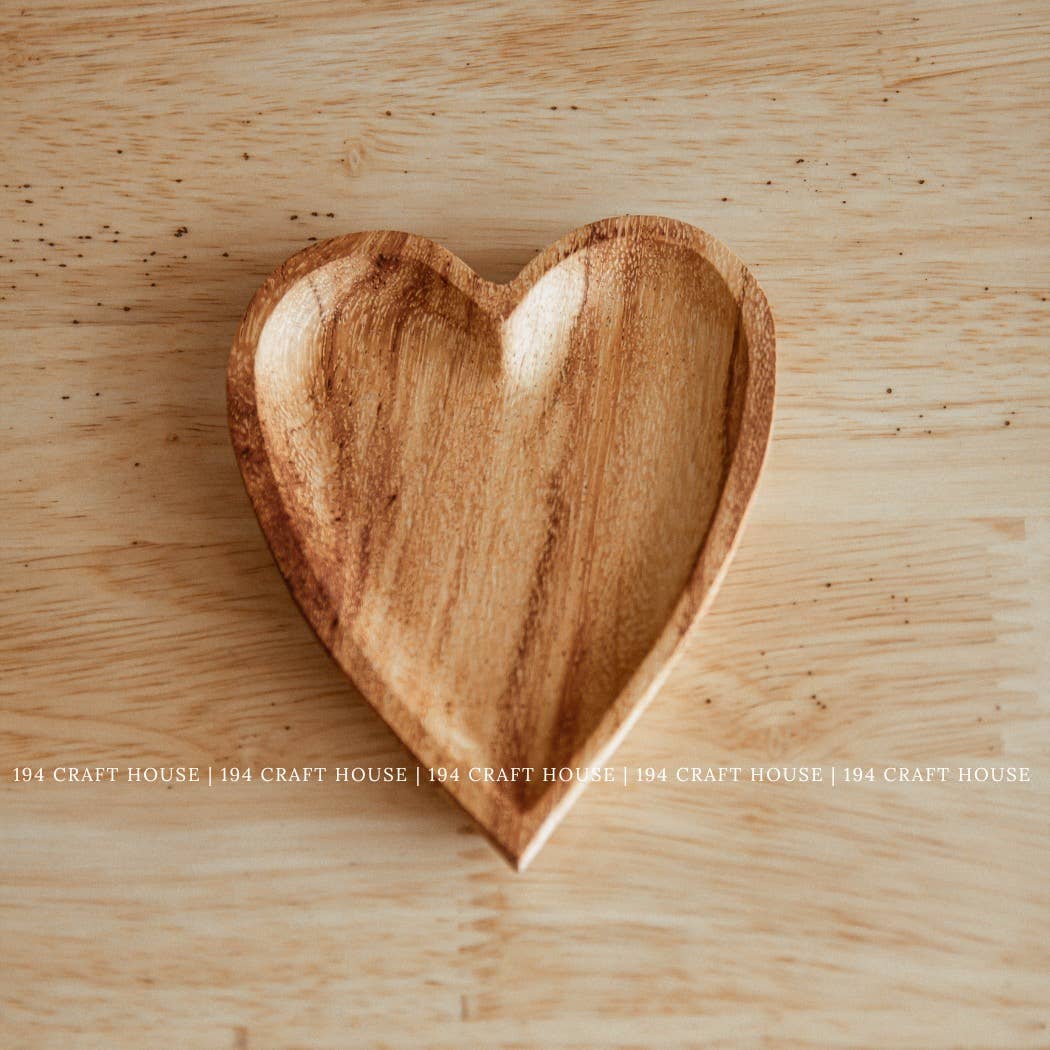 Sweet Heart Wooden Tray