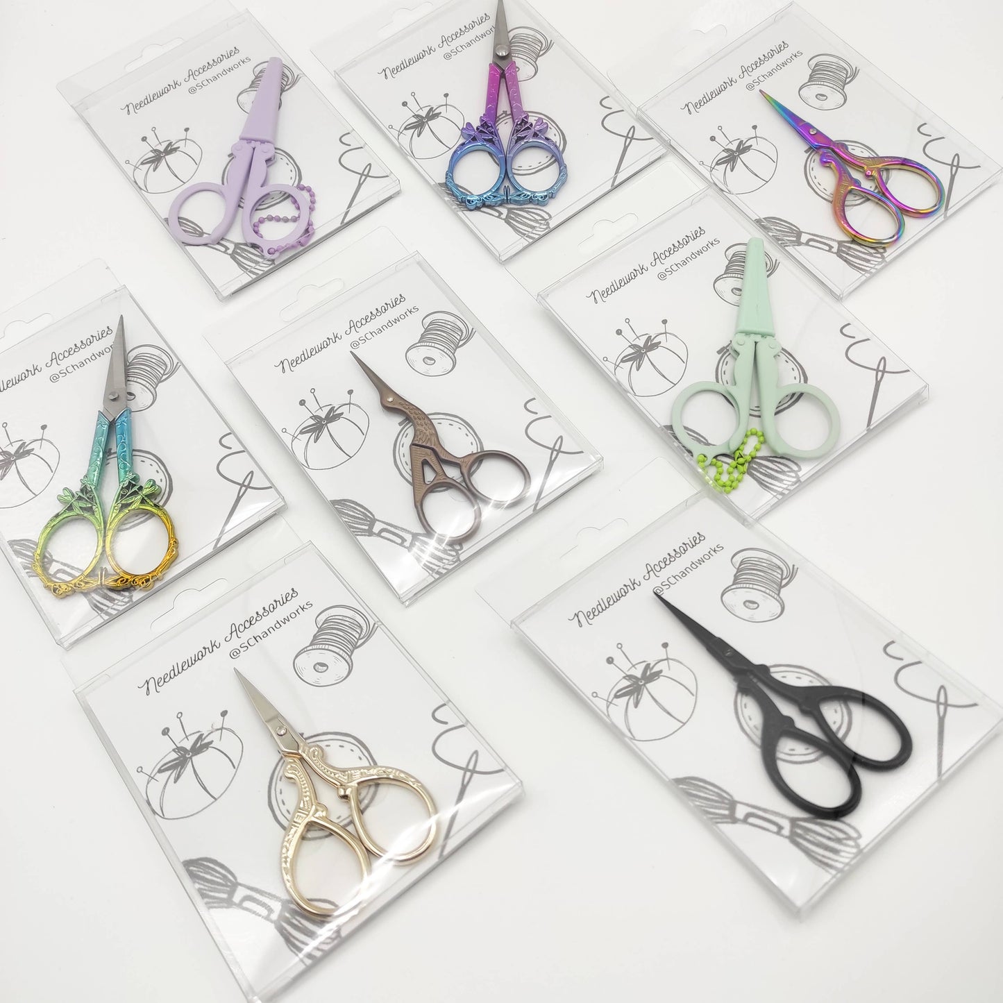 Pattern Stainless Steel Stylish scissors