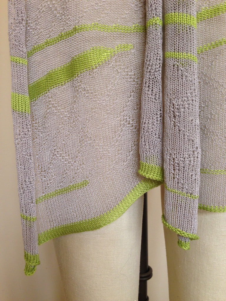 tuck stitch summer scarf