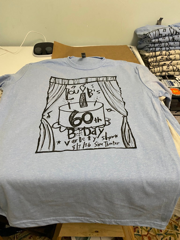 Lou's 60th birthday t-shirt