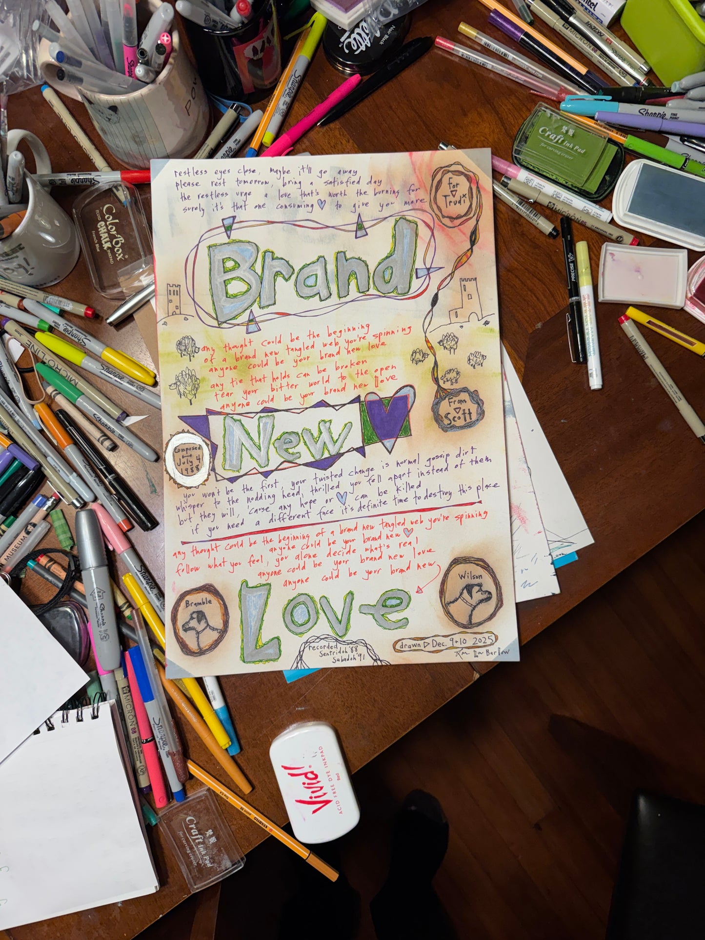 Handwritten Personalized Lyrics