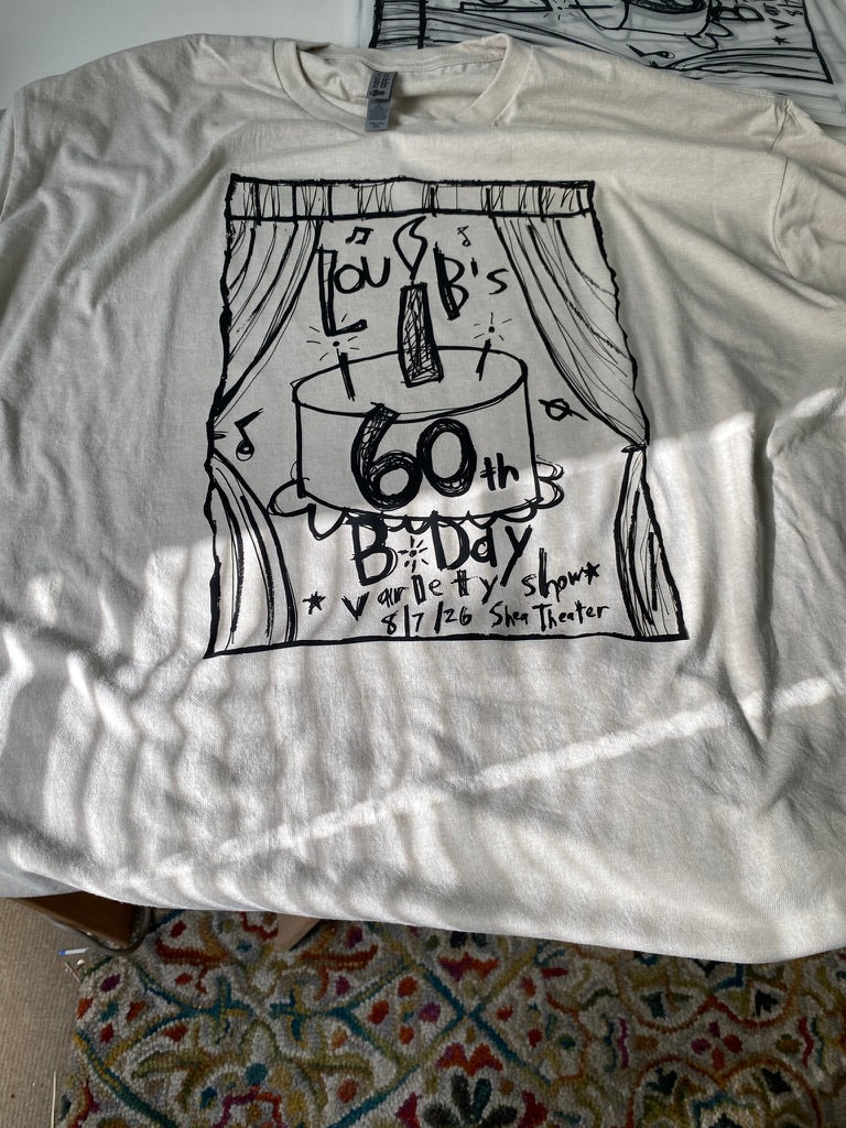 Lou's 60th birthday t-shirt