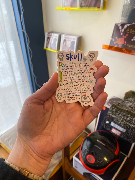 Skull sticker