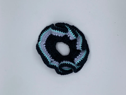 Crochet Scrunchie-black multi