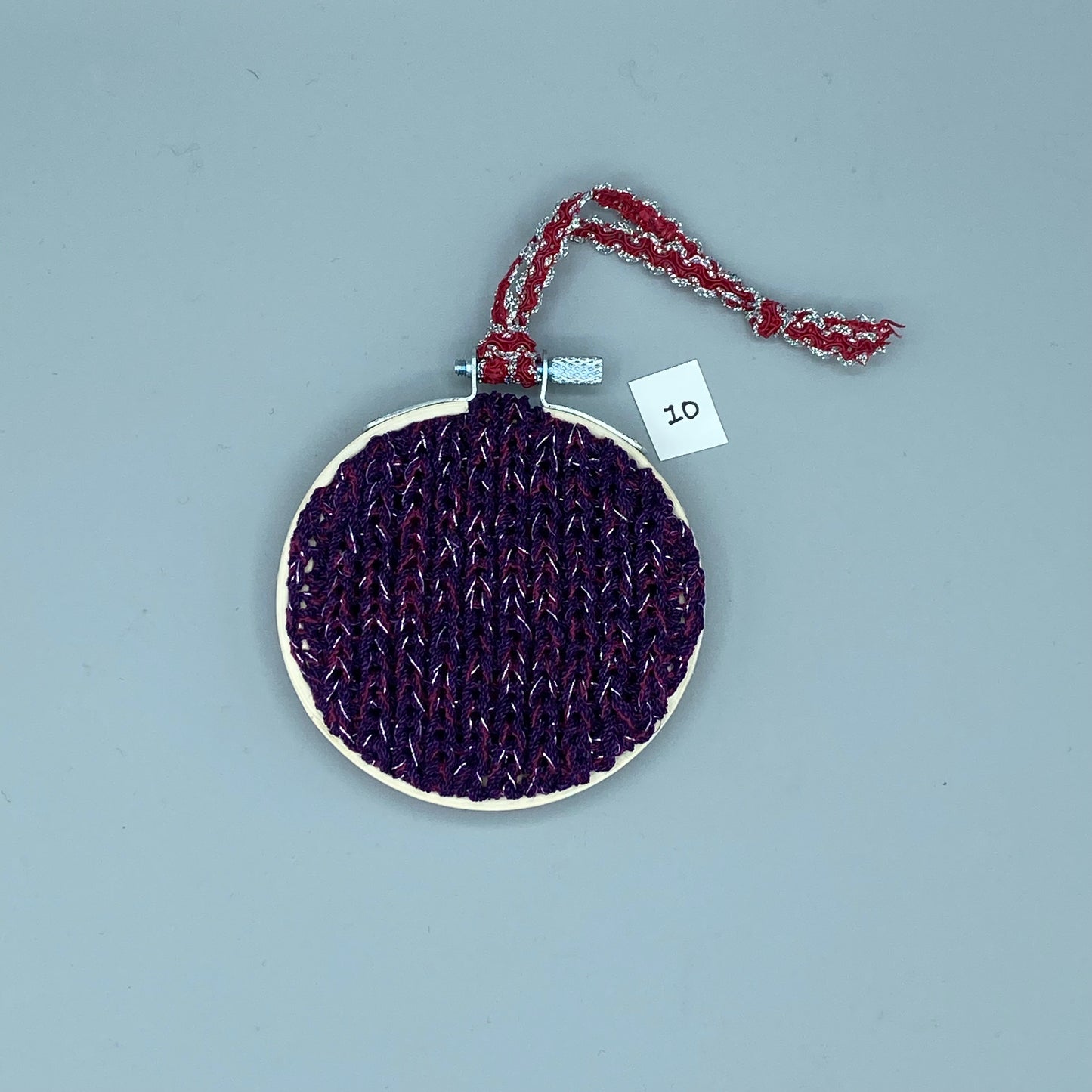 Knit Swatch Ornament/Wall Hanging