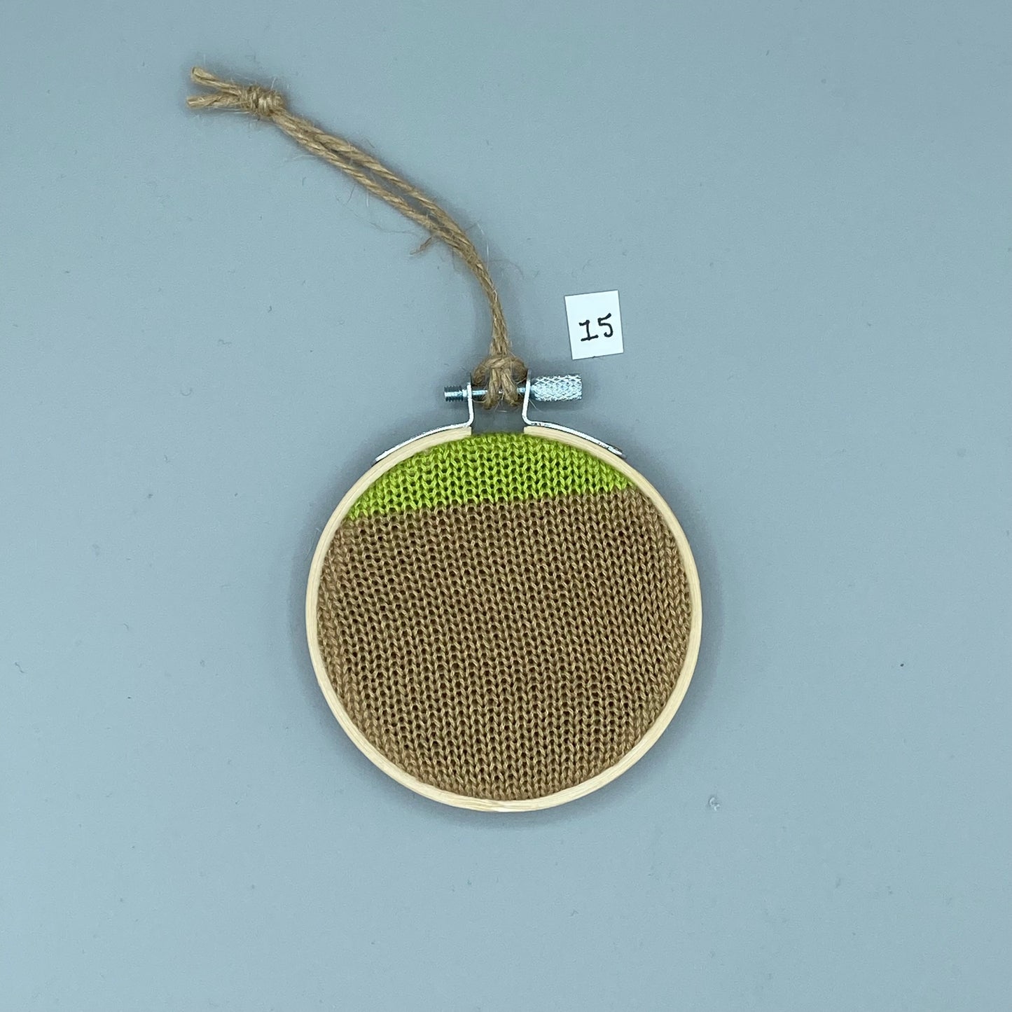 Knit Swatch Ornament/Wall Hanging