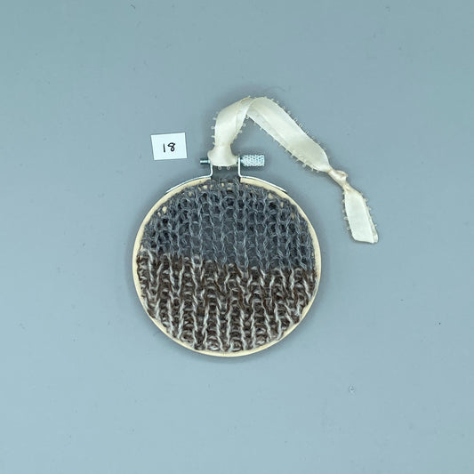 Knit Swatch Ornament/Wall Hanging