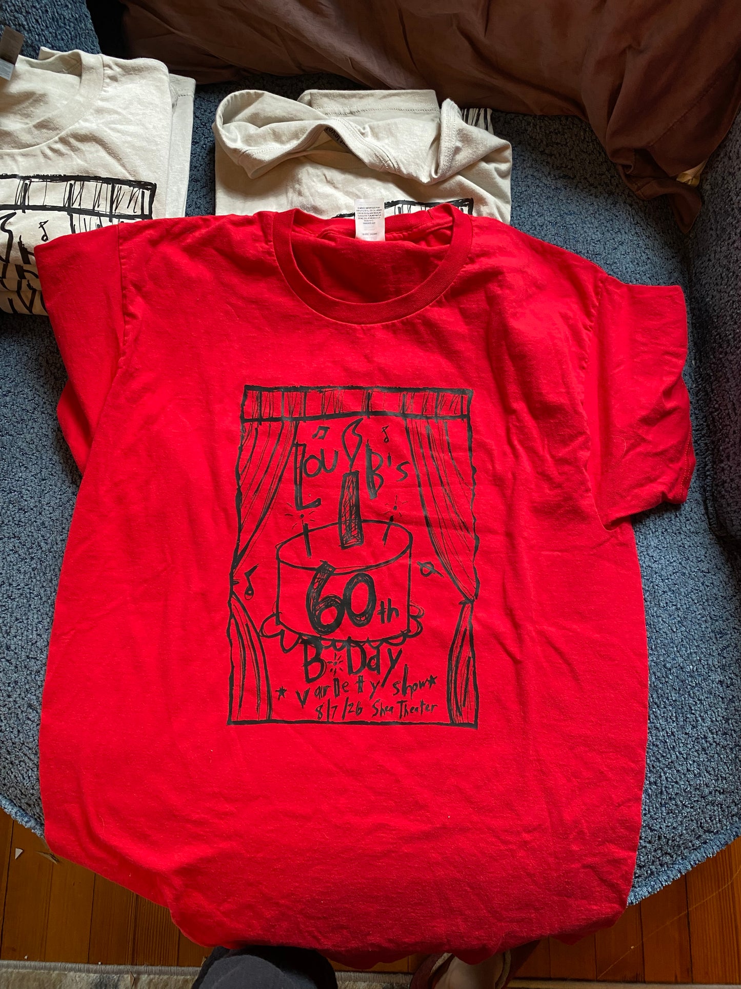 Lou's 60th birthday t-shirt