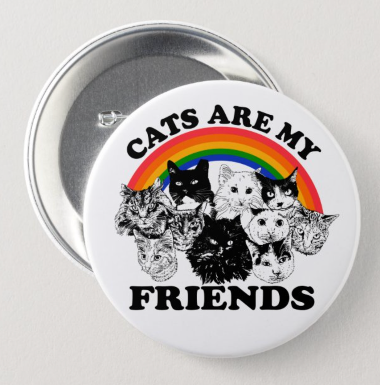 BUTTON Cats Are My Friends