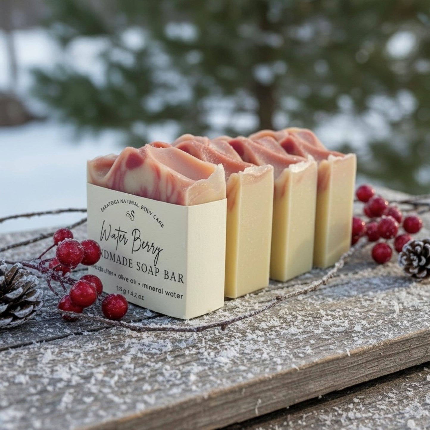 Winter Berry Handmade Soap Bar
