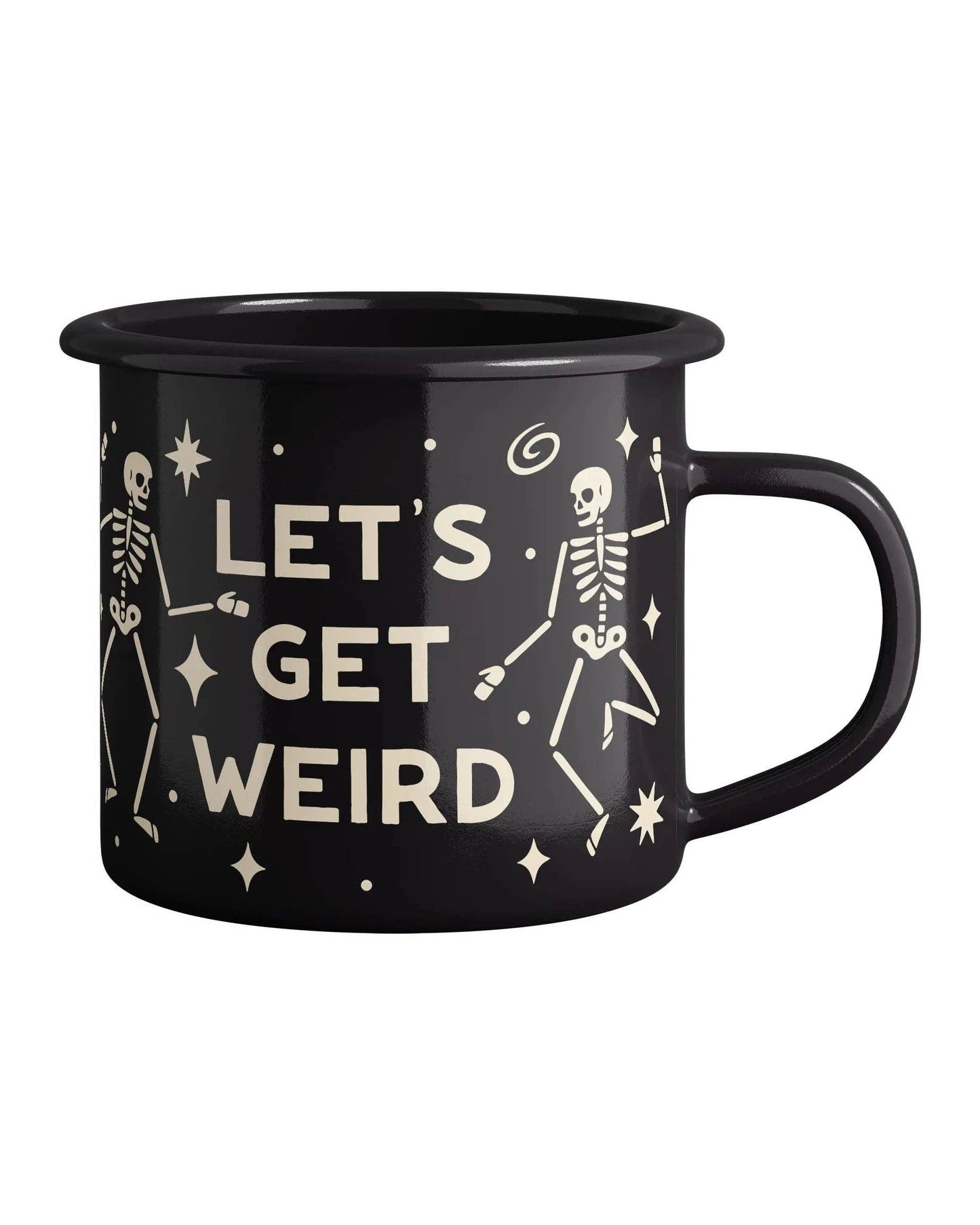 Enamel Coffee & Camp Mug | Let's Get Weird  | 16oz