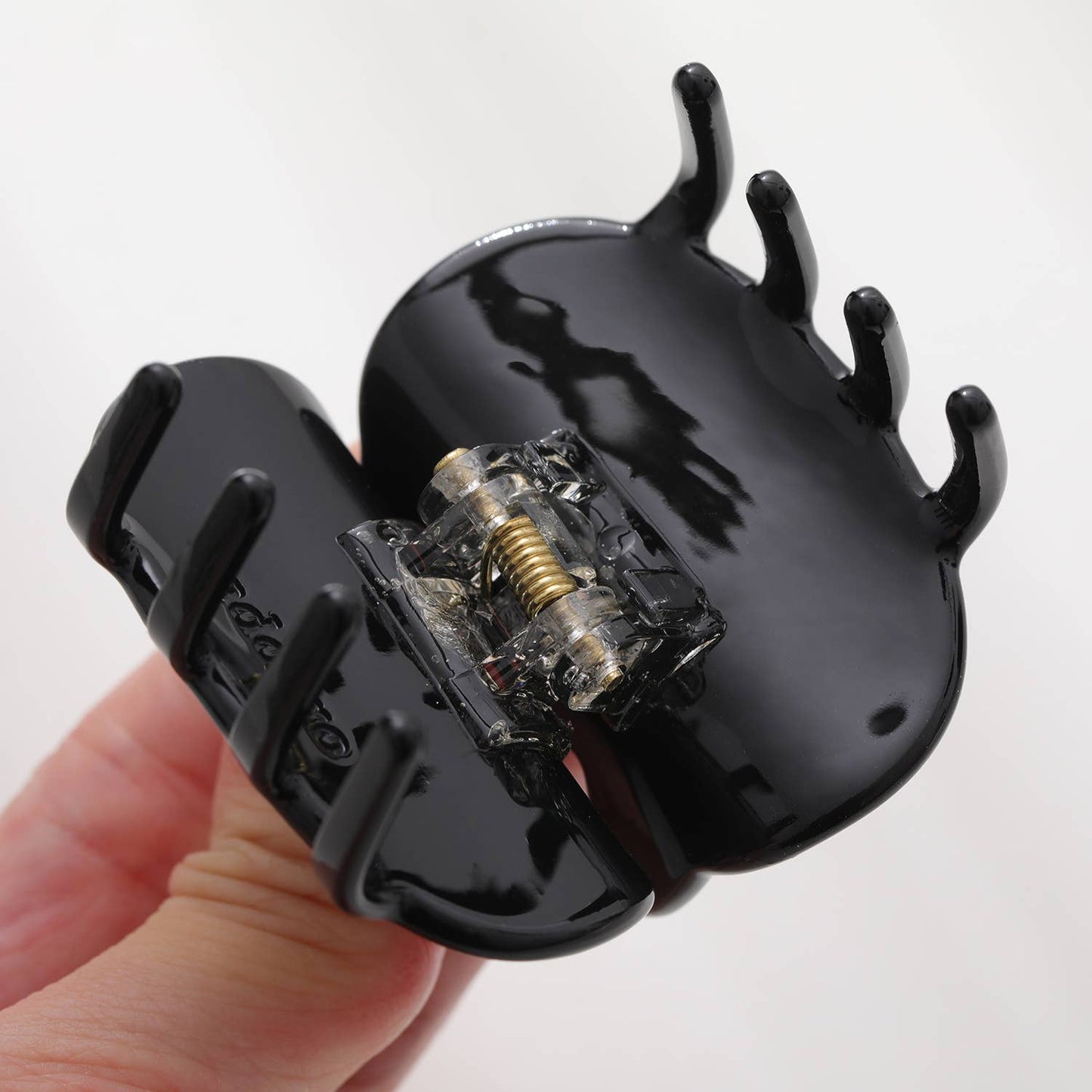 Black Cat Face Claw Clip - Small