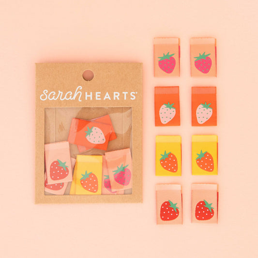 Strawberry Multipack Woven Labels