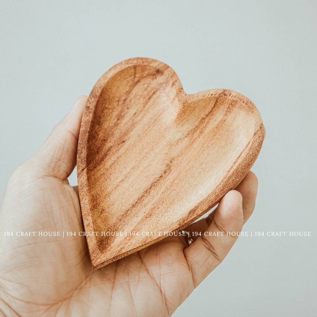 Sweet Heart Wooden Tray