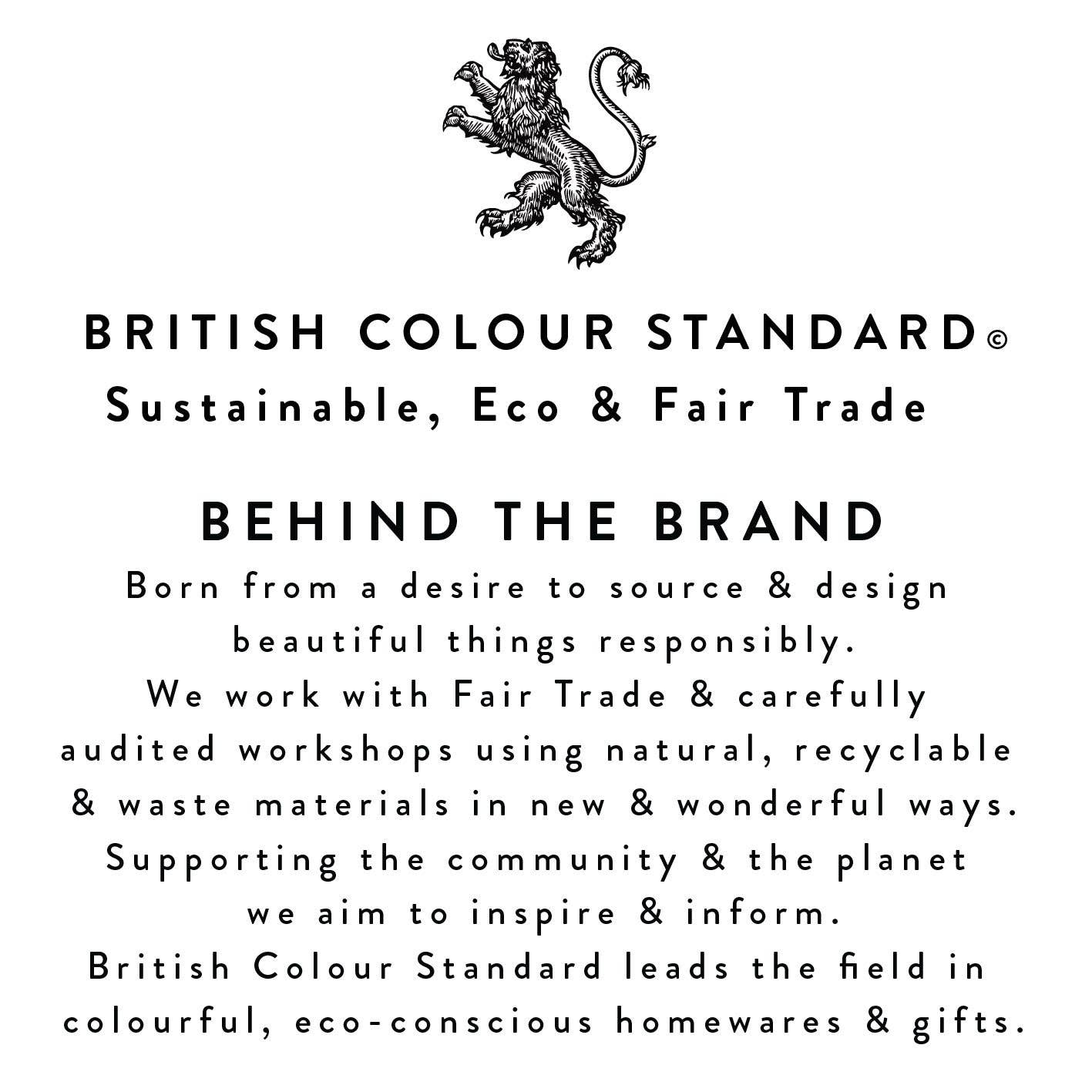 Tall Enamel Utensil Holder in Sulphur Yellow / Old Rose