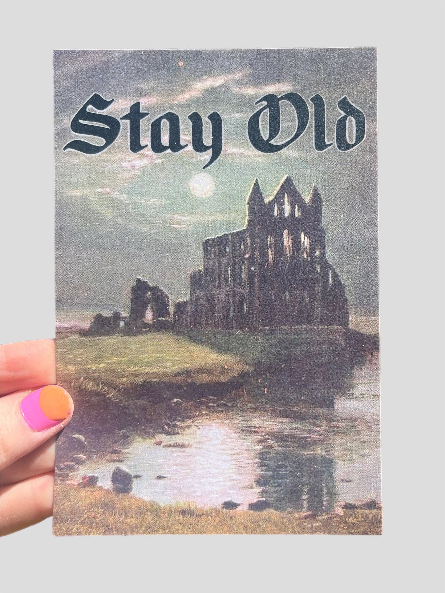 POSTCARD Stay Old RUINS