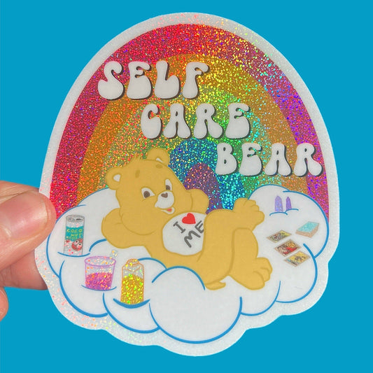 Self Care Bear STICKER 3 Inch