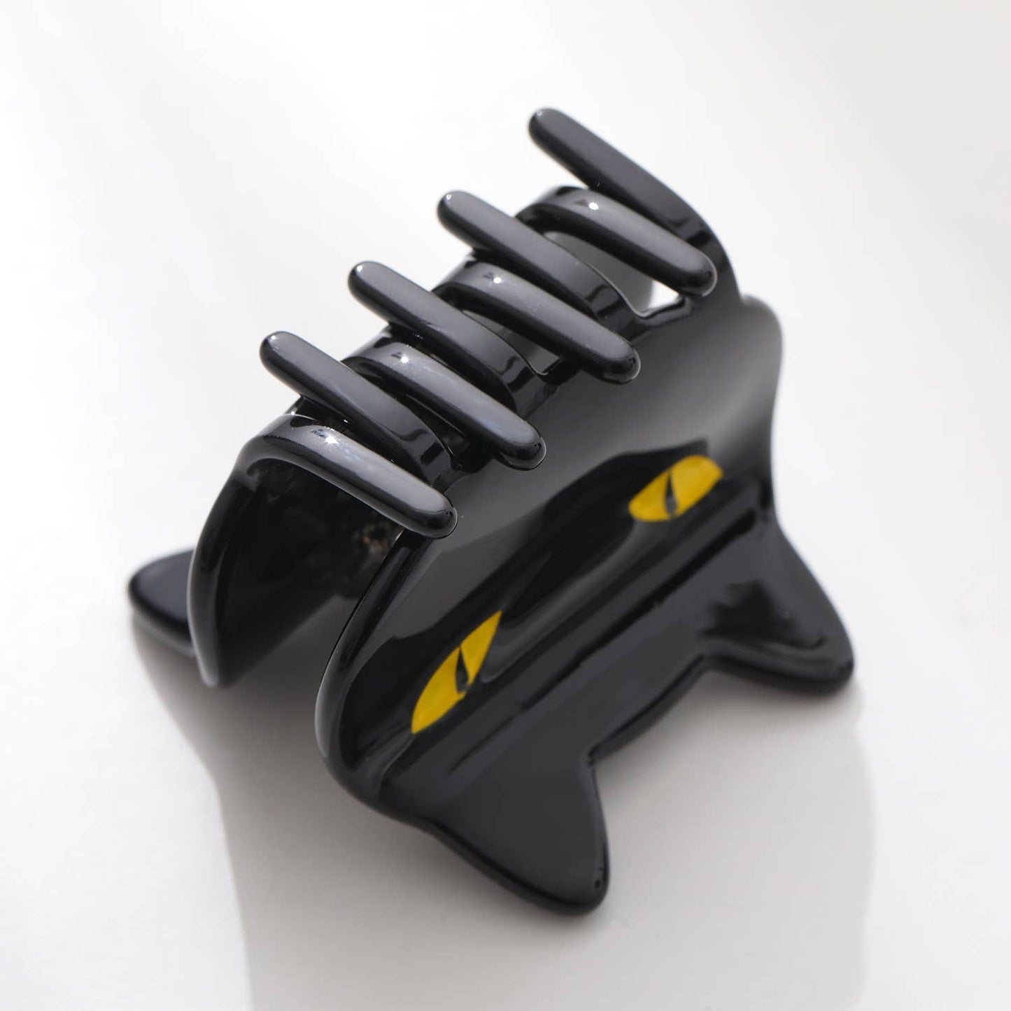 Black Cat Face Claw Clip - Small