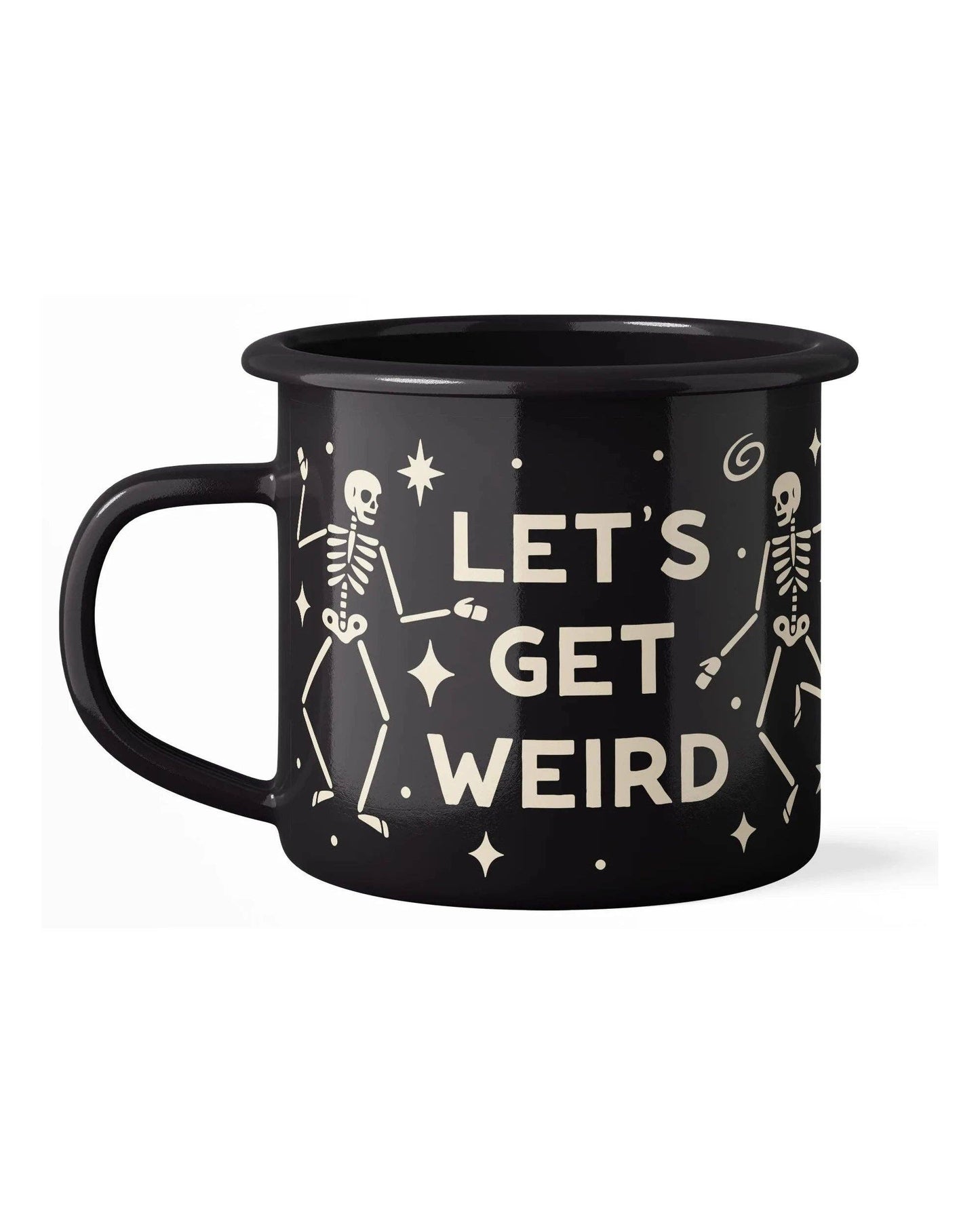 Enamel Coffee & Camp Mug | Let's Get Weird  | 16oz