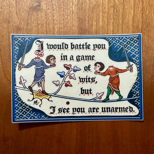Game Of Wits - Medieval Magnet
