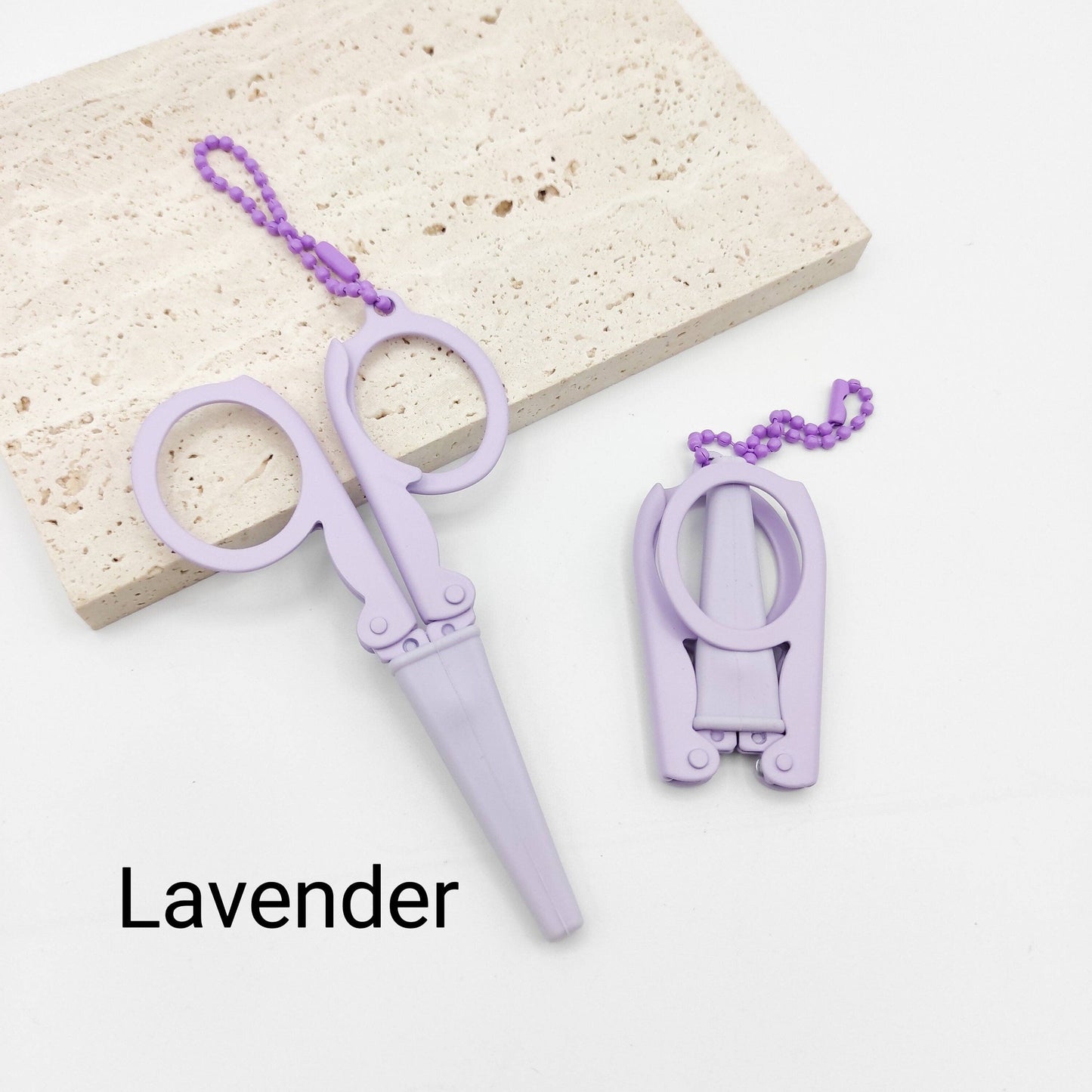 Portable folding scissors with sheath
