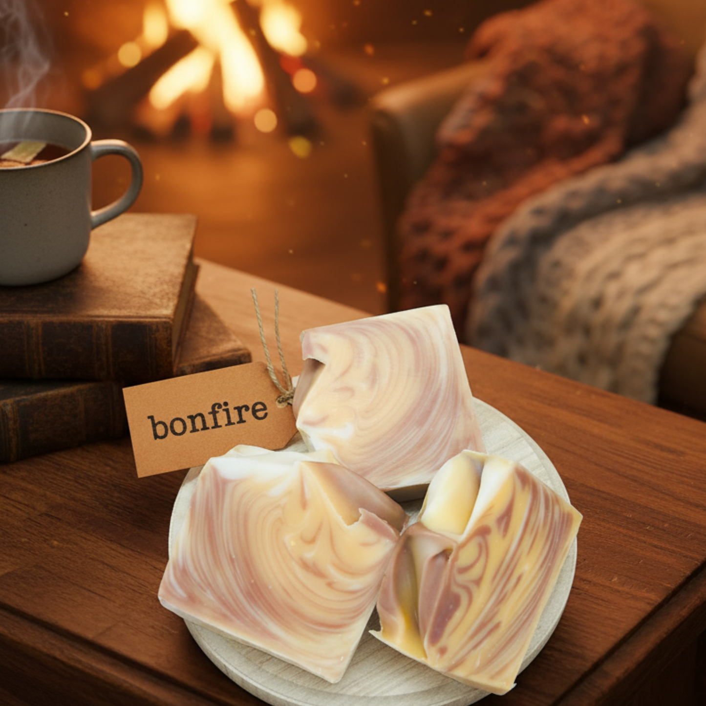 Bonfire Handmade Soap Bar VEGAN Seasonal Cold Process