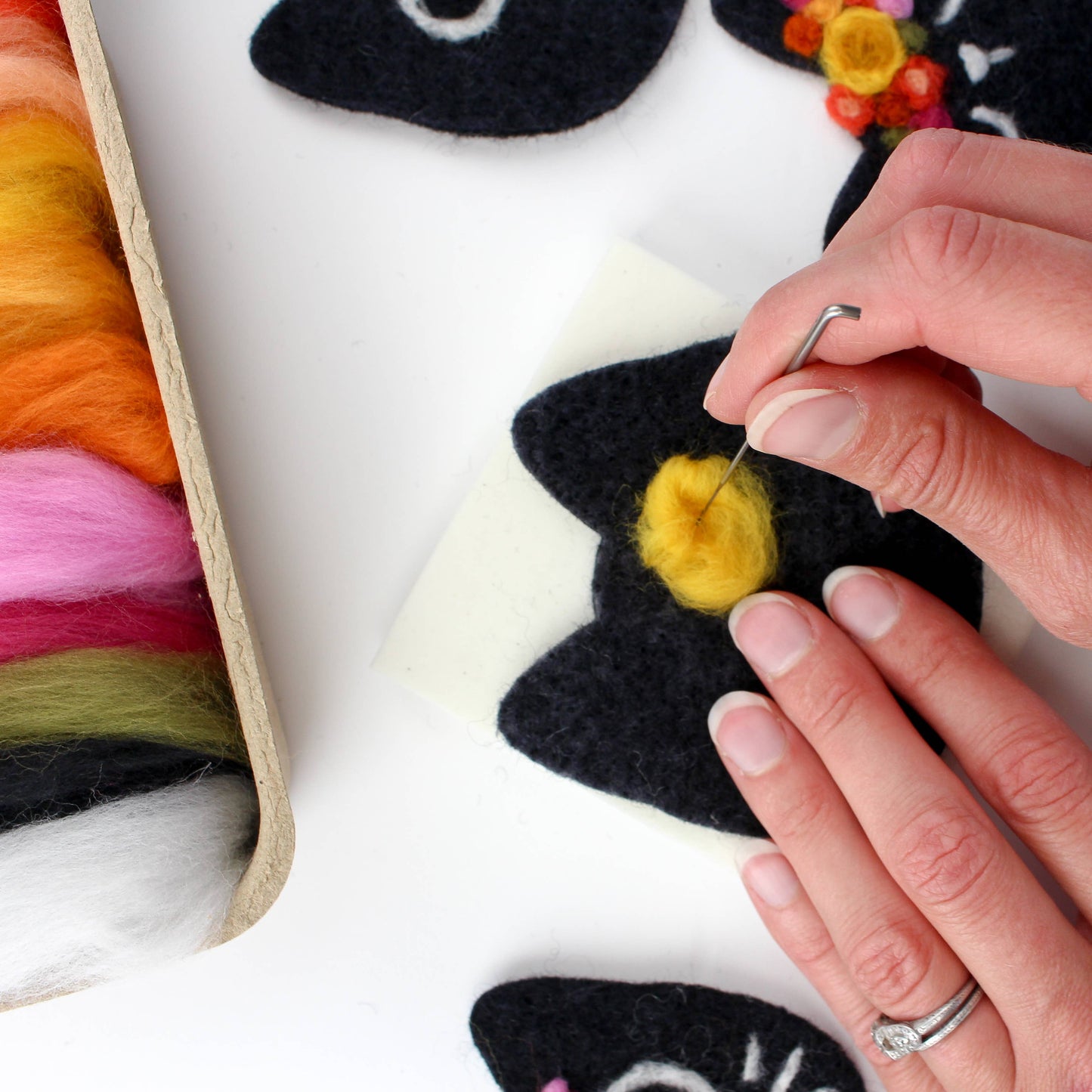 Black Cats Felting Craft Kit