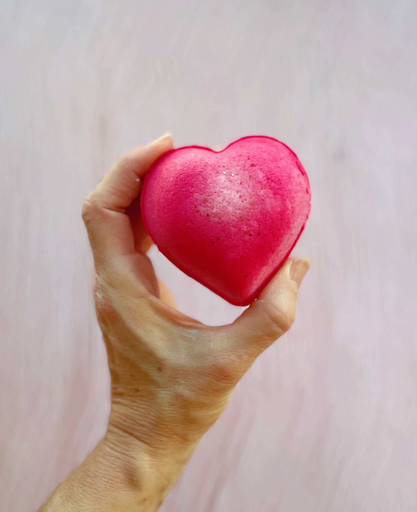Red Heart Bath Bomb - with toy inside!